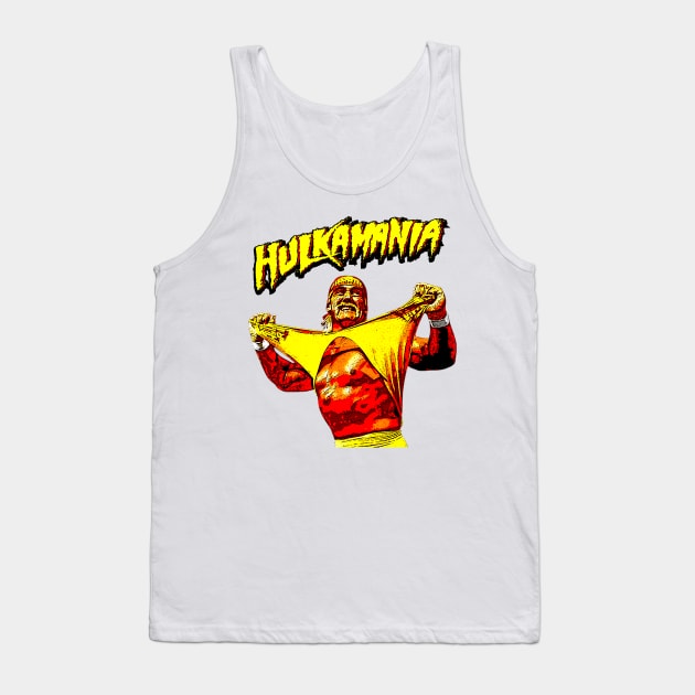 Hulkamania // Retro Comics Style Tank Top by Kolovos Comic